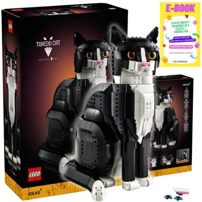 Lego KLOCKI IDEAS KOTEK - BIAŁO CZARNY KOT (21349 ) KLOCKI PREZENT DLA MIŁOŚNIKÓW ZWIERZĄT + EBOOK Lego KLOCKI IDEAS KOTEK - BIAŁO CZARNY KOT (21349 ) KLOCKI PREZENT DLA MIŁOŚNIKÓW ZWIERZĄT + EBOOK