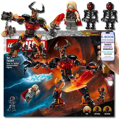 Lego KLOCKI MARVEL - Thor Kontra Surtur 76289 – 245 elementów niesamowitej walki bohatera z ognistym wrogiem PREZENT DLA CHŁOPCA + EBOOK-2 Lego KLOCKI MARVEL - Thor Kontra Surtur 76289 – 245 elementów niesamowitej walki bohatera z ognistym wrogiem PREZENT DLA CHŁOPCA + EBOOK-2