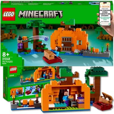 Lego KLOCKI MINECRAFT - Dyniowa Farma 21248 PREZENT DLA DZIECI + EBOOK-1 Lego KLOCKI MINECRAFT - Dyniowa Farma 21248 PREZENT DLA DZIECI + EBOOK-1