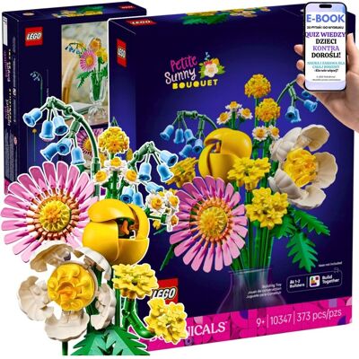 KLOCKI PREZENT DLA KOBIETY DZIEWCZYNY • Mały Bukiet Żółtych Kwiatów Botanicals 10347 – Kwiaty Lego Prezent z Sercem i Stylową Dekoracją + EBOOK-2 KLOCKI PREZENT DLA KOBIETY DZIEWCZYNY • Mały Bukiet Żółtych Kwiatów Botanicals 10347 – Kwiaty Lego Prezent z Sercem i Stylową Dekoracją + EBOOK-2