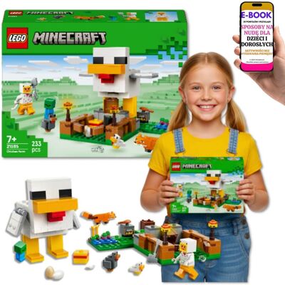 KLOCKI PREZENT Minecraft Farma kurczaków • lis • zombie • jajka (21585) prezent Lego Dla Chłopaka 7+ EBOOK-3 KLOCKI PREZENT Minecraft Farma kurczaków • lis • zombie • jajka (21585) prezent Lego Dla Chłopaka 7+ EBOOK-3