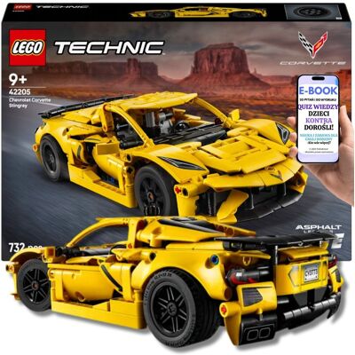 Lego KLOCKI PREZENT SAMOCHÓD - Chevrolet Corvette Technic 42205 PREZENT URODZINOWY Dla Chłopca i Dziewczynki + EBOOK-2 Lego KLOCKI PREZENT SAMOCHÓD - Chevrolet Corvette Technic 42205 PREZENT URODZINOWY Dla Chłopca i Dziewczynki + EBOOK-2