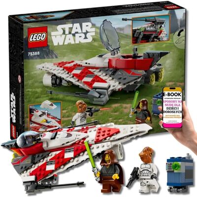 Lego KLOCKI Star Wars MYŚLIWIEC JEDI BOBA 75388 - z mieczem, działkami, bananem i mlekiem! • Epicki Zestaw PREZENT NA URODZINY + EBOOK-3 Lego KLOCKI Star Wars MYŚLIWIEC JEDI BOBA 75388 - z mieczem, działkami, bananem i mlekiem! • Epicki Zestaw PREZENT NA URODZINY + EBOOK-3
