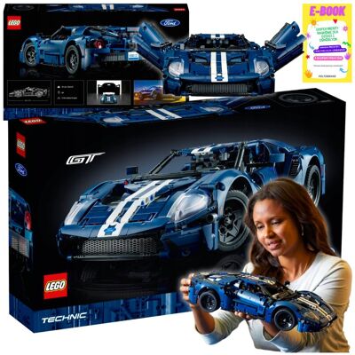 Lego KLOCKI TECHNIC - FORD GT SAMOCHÓD AUTO WIELKIE KLOCKI PREZENT (42154) + EBOOK Lego KLOCKI TECHNIC - FORD GT SAMOCHÓD AUTO WIELKIE KLOCKI PREZENT (42154) + EBOOK