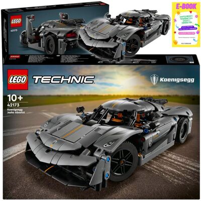Lego KLOCKI TECHNIC SZARY HIPER SAMOCHÓD Koenigsegg Jesko Absolut AUTO PREZENT (42173) + EBOOK Lego KLOCKI TECHNIC SZARY HIPER SAMOCHÓD Koenigsegg Jesko Absolut AUTO PREZENT (42173) + EBOOK