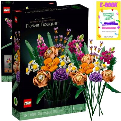 Lego Klocki Zestaw Botanical Collection - Bukiet Kwiatów (10280 ) Klocki Prezent + Ebook Lego Klocki Zestaw Botanical Collection - Bukiet Kwiatów (10280 ) Klocki Prezent + Ebook