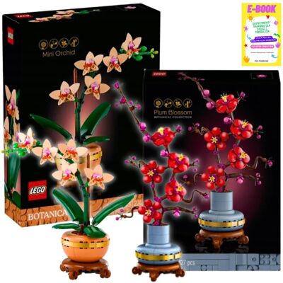 Lego Klocki Zestaw Botanical Collection - Kwiat Śliwy I Orchidea Na Prezent Walentynki + Ebook Lego Klocki Zestaw Botanical Collection - Kwiat Śliwy I Orchidea Na Prezent Walentynki + Ebook