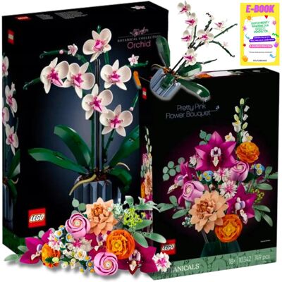 Lego Klocki Zestaw Botanical Collection - Orchidea Duża I Piękny Bukiet Różowych Kwiatów Prezent + Ebook Lego Klocki Zestaw Botanical Collection - Orchidea Duża I Piękny Bukiet Różowych Kwiatów Prezent + Ebook