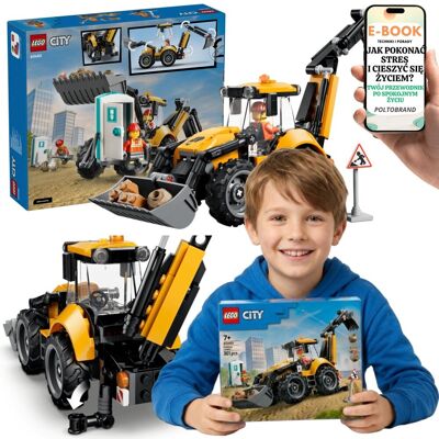 Lego Koparko Ładowarka City Pojazd Budowlany (60480) + E-BOOK-1 Lego Koparko Ładowarka City Pojazd Budowlany (60480) + E-BOOK-1