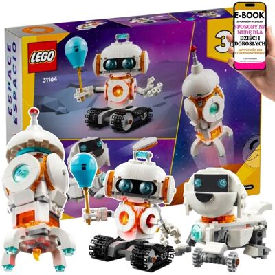 Lego KOSMICZNY ROBOT 3w1 Creator 31164 PREZENT DLA DZIECKA 8+ Świecący klocek LED, 3 modele – HIT + EBOOK-3 Lego KOSMICZNY ROBOT 3w1 Creator 31164 PREZENT DLA DZIECKA 8+ Świecący klocek LED, 3 modele – HIT + EBOOK-3