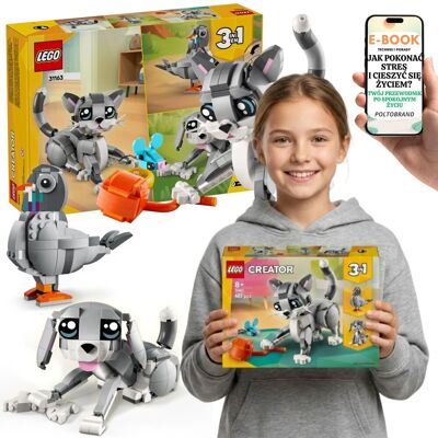 KOT 31163 LEGO Creator 3w1 Zwierzęta Prezent Dla Dziecka + E-BOOK-1 KOT 31163 LEGO Creator 3w1 Zwierzęta Prezent Dla Dziecka + E-BOOK-1