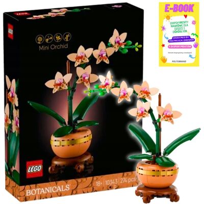 Lego Kwiaty Botanical Icons - Orchidea Mała - Prezent Dla Niej + Ebook Lego Kwiaty Botanical Icons - Orchidea Mała - Prezent Dla Niej + Ebook