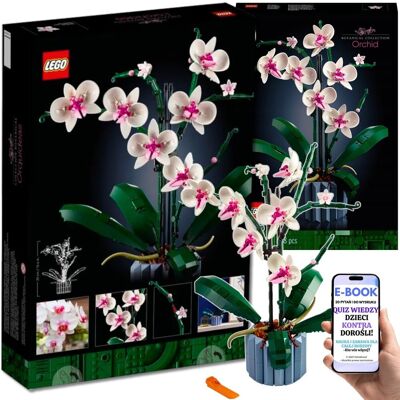Lego KWIATY DLA NIEJ NIEGO - EXPERT ORCHIDEA 10311 – Orchidea z Kolekcji Botanicznej - Elegancka Ozdoba Dla Dorosłych, KWIAT NA PREZENT + EBOOK-2 Lego KWIATY DLA NIEJ NIEGO - EXPERT ORCHIDEA 10311 – Orchidea z Kolekcji Botanicznej - Elegancka Ozdoba Dla Dorosłych, KWIAT NA PREZENT + EBOOK-2