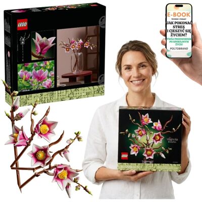 KWIATY Magnolie 11510 LEGO Botanicals Dekoracja Domu Prezent Na Dzień Matki + E-BOOK-1 KWIATY Magnolie 11510 LEGO Botanicals Dekoracja Domu Prezent Na Dzień Matki + E-BOOK-1