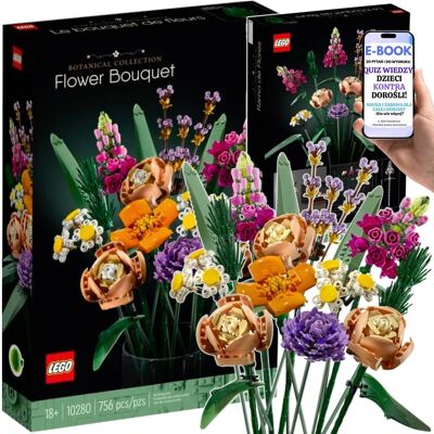 Lego KWIATY NA PREZENT - ICONS BOTANICAL BUKIET KWIATÓW 10280 - KLOCKI PREZENT + EBOOK-2 Lego KWIATY NA PREZENT - ICONS BOTANICAL BUKIET KWIATÓW 10280 - KLOCKI PREZENT + EBOOK-2