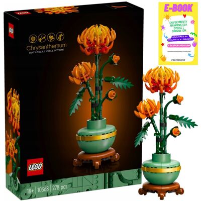 Lego Kwiaty Prezent - Botanical Collection Chryzantema Klocki + Ebook Lego Kwiaty Prezent - Botanical Collection Chryzantema Klocki + Ebook