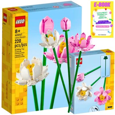 Lego Kwiaty Prezent - Icons Botanical Kwiaty Lotosu Klocki Prezent + Ebook Lego Kwiaty Prezent - Icons Botanical Kwiaty Lotosu Klocki Prezent + Ebook