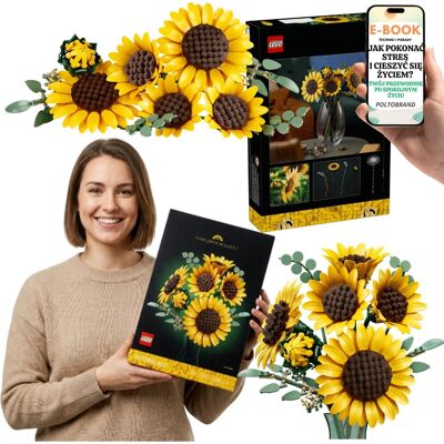 KWIATY Słoneczniki 11502 LEGO Botanicals Bukiet Dekoracja Domu Biura + E-BOOK-1 KWIATY Słoneczniki 11502 LEGO Botanicals Bukiet Dekoracja Domu Biura + E-BOOK-1
