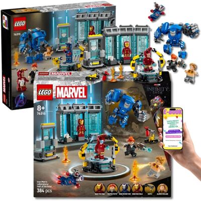 Lego LEGENDARNA ZBROJOWNIA IRON MANA 76315, 5 Minifigurek + Mech Igor + Laboratorium Tony’ego Starka – PREZENT DLA DZIECKA + EBOOK Lego LEGENDARNA ZBROJOWNIA IRON MANA 76315, 5 Minifigurek + Mech Igor + Laboratorium Tony’ego Starka – PREZENT DLA DZIECKA + EBOOK