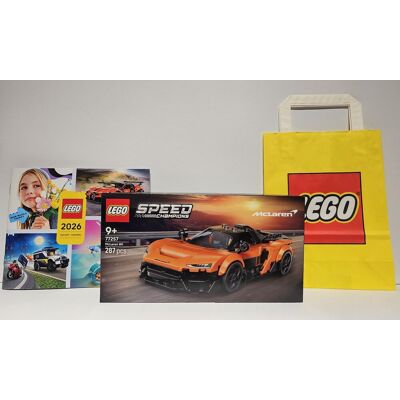 LEGO® Speed Champions 77257 McLaren W1 – zestaw z oryginalną torbą LEGO i katalogiem LEGO® Speed Champions 77257 McLaren W1 – zestaw z oryginalną torbą LEGO i katalogiem