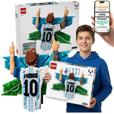 Lego Lionel Messi 43018 Cieszynka Piłka Nożna Dekoracja Ścienna Prezent + E-BOOK-1 Lego Lionel Messi 43018 Cieszynka Piłka Nożna Dekoracja Ścienna Prezent + E-BOOK-1