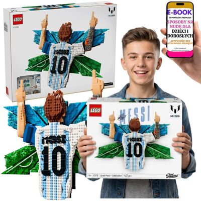 Lego Lionel Messi Cieszynka 43018 Dekoracja Pokoju Kibica Prezent Piłkarski + E-BOOK-3 Lego Lionel Messi Cieszynka 43018 Dekoracja Pokoju Kibica Prezent Piłkarski + E-BOOK-3