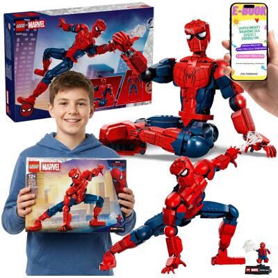 Lego Marvel 76346 Figurka Spider-Mana Ruchoma Postać Superbohatera 813 el + E-BOOK Lego Marvel 76346 Figurka Spider-Mana Ruchoma Postać Superbohatera 813 el + E-BOOK