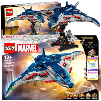 Marvel Avengers CZAS ULTRONA Potężny QUINJET z 5 minifigurkami i podstawką 3D (76325) Lego Dla Chłopca + EBOOK Marvel Avengers CZAS ULTRONA Potężny QUINJET z 5 minifigurkami i podstawką 3D (76325) Lego Dla Chłopca + EBOOK