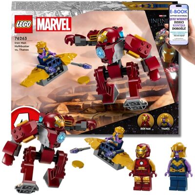 Lego Marvel Bitwa z THANOSEM 76263 - HULKBUSTER IRON MAN -Zestaw 4+ PREZENT DLA CHŁOPCA + EBOOK-2 Lego Marvel Bitwa z THANOSEM 76263 - HULKBUSTER IRON MAN -Zestaw 4+ PREZENT DLA CHŁOPCA + EBOOK-2