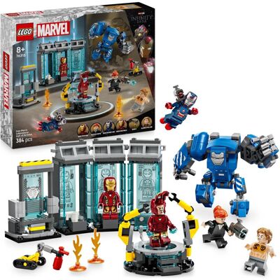 MARVEL - Laboratorium Iron Mana: Zbrojownia Mech Robot ZESTAW LEGO PREZENT DLA CHŁOPCA MARVEL - Laboratorium Iron Mana: Zbrojownia Mech Robot ZESTAW LEGO PREZENT DLA CHŁOPCA