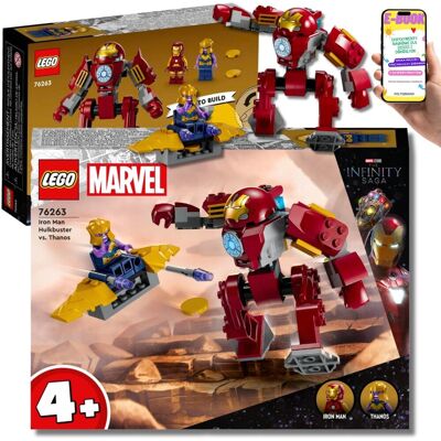 MARVEL PREZENT DLA DZIECKA - 76263 HULKBUSTER Thanos VS Iron Man Zestaw Dla Dzieci 4+ KLOCKI LEGO + EBOOK MARVEL PREZENT DLA DZIECKA - 76263 HULKBUSTER Thanos VS Iron Man Zestaw Dla Dzieci 4+ KLOCKI LEGO + EBOOK