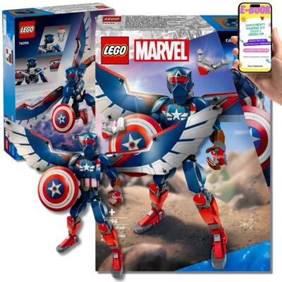 Lego Marvel PREZENT DLA DZIECKA - 76296 NOWY KAPITAN AMERYKA Falcon Ruchoma Figurka 28 cm DLA SYNA + EBOOK Lego Marvel PREZENT DLA DZIECKA - 76296 NOWY KAPITAN AMERYKA Falcon Ruchoma Figurka 28 cm DLA SYNA + EBOOK
