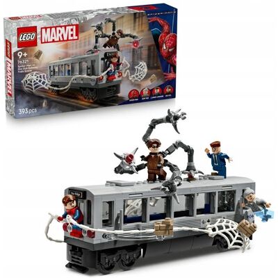 Marvel - Spider Man kontra Doc Ock scena w metrze Pociąg ZESTAW LEGO PREZENT DLA CHŁOPCA Marvel - Spider Man kontra Doc Ock scena w metrze Pociąg ZESTAW LEGO PREZENT DLA CHŁOPCA