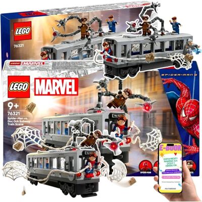 Marvel Spider-Man vs. Doc Ock – EPICKA SCENA W METRZE Kultowy pojedynek z filmu Spider-Man 2 (76321) Lego Dla Chłopca + EBOOK Marvel Spider-Man vs. Doc Ock – EPICKA SCENA W METRZE Kultowy pojedynek z filmu Spider-Man 2 (76321) Lego Dla Chłopca + EBOOK
