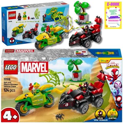Lego MARVEL Spidey Pościg Spina za Electro w Dinopojeździe 11198 KLOCKI PREZENT + EBOOK Lego MARVEL Spidey Pościg Spina za Electro w Dinopojeździe 11198 KLOCKI PREZENT + EBOOK