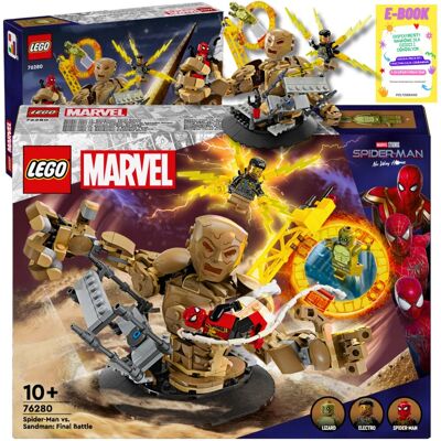 Lego MARVEL SUPER HEROES Spider-Man vs. Sandman: Ostateczna bitwa 76280 KLOCKI PREZENT + EBOOK Lego MARVEL SUPER HEROES Spider-Man vs. Sandman: Ostateczna bitwa 76280 KLOCKI PREZENT + EBOOK