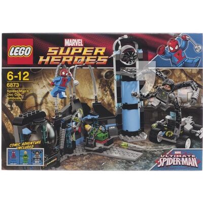 Lego Marvel, Super Heroes, Spiderman, klocki, Zasadzka, 6873 Lego Marvel, Super Heroes, Spiderman, klocki, Zasadzka, 6873