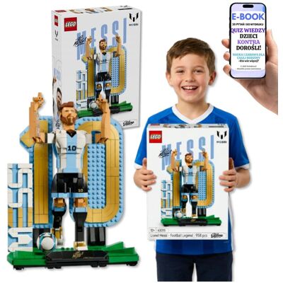 Lego MESSI Piłkarska Legenda Numer 10 Prezent Dla Chłopca Kibica Piłki Nożnej (43015) + E-BOOK-2 Lego MESSI Piłkarska Legenda Numer 10 Prezent Dla Chłopca Kibica Piłki Nożnej (43015) + E-BOOK-2
