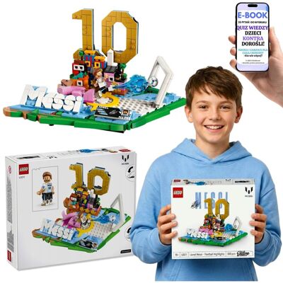 Lego MESSI Piłkarskie Momenty Numer 10 Prezent Dla Chłopca Kibica Piłki Nożnej (43011) + E-BOOK-2 Lego MESSI Piłkarskie Momenty Numer 10 Prezent Dla Chłopca Kibica Piłki Nożnej (43011) + E-BOOK-2