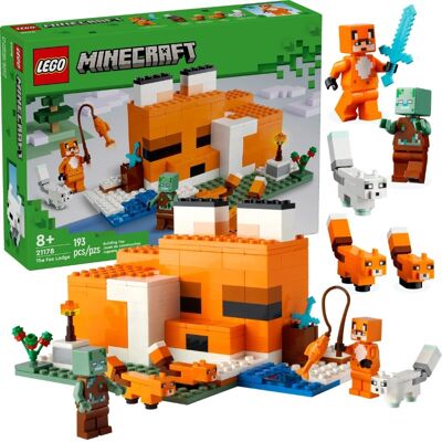 Lego Minecraft 21178 Siedlisko lisów – domek w kształcie lisa Lego Minecraft 21178 Siedlisko lisów – domek w kształcie lisa