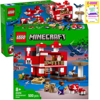 Lego Minecraft Dim Grzybowe Krowy Klocki Prezent 21270 + Ebook Lego Minecraft Dim Grzybowe Krowy Klocki Prezent 21270 + Ebook