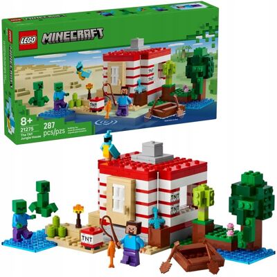 Minecraft - Dom TNT w dżungli Steve zoombie Crepper klocki ZESTAW LEGO PREZENT CHŁOPCA DZIEWCZYNKI DZIECI Minecraft - Dom TNT w dżungli Steve zoombie Crepper klocki ZESTAW LEGO PREZENT CHŁOPCA DZIEWCZYNKI DZIECI