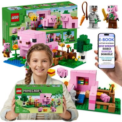 Lego MINECRAFT FARMA Domek Świnki 21268 Zwierzęta Minecraft + E-BOOK-2 Lego MINECRAFT FARMA Domek Świnki 21268 Zwierzęta Minecraft + E-BOOK-2