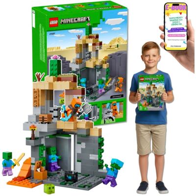 Minecraft Loch Zombie Prezent na Urodziny Dla Dziecka 8+ (21587) Lego Dla Chłopca 9 10 11 12 Latka + EBOOK Minecraft Loch Zombie Prezent na Urodziny Dla Dziecka 8+ (21587) Lego Dla Chłopca 9 10 11 12 Latka + EBOOK