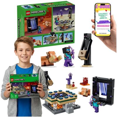 Lego MINECRAFT Portal Netheru I Kresu 21584 Enderman Hoglin Prezent 7+ E-BOOK Lego MINECRAFT Portal Netheru I Kresu 21584 Enderman Hoglin Prezent 7+ E-BOOK