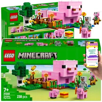 MINECRAFT PREZENT DLA CHŁOPCA (21268) DOM PROSIACZKA ZESTAW LEGO DLA NIEGO + EBOOK MINECRAFT PREZENT DLA CHŁOPCA (21268) DOM PROSIACZKA ZESTAW LEGO DLA NIEGO + EBOOK
