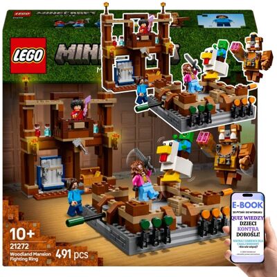 Lego Minecraft Ring w Leśnym Dworze (21272)– Prezent Dla Dziecka 10+ z Figurkami i Dynamiczną Akcją + EBOOK-2 Lego Minecraft Ring w Leśnym Dworze (21272)– Prezent Dla Dziecka 10+ z Figurkami i Dynamiczną Akcją + EBOOK-2