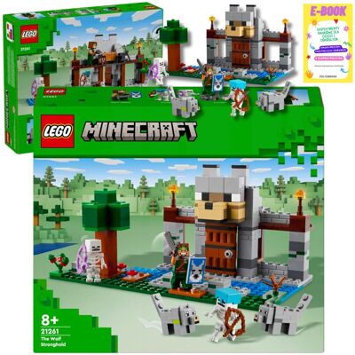 Lego Minecraft Wilcza Twierdza Klocki Prezent 21261 + Ebook Lego Minecraft Wilcza Twierdza Klocki Prezent 21261 + Ebook