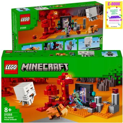 Lego Minecraft - Zasadzka W Portalu Do Netheru 21255 Prezent + Ebook Lego Minecraft - Zasadzka W Portalu Do Netheru 21255 Prezent + Ebook