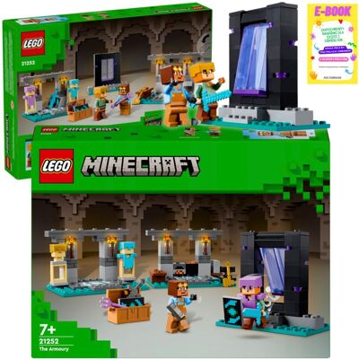 Lego Minecraft - Zbrojownia (21252) Klocki Prezent + Ebook Lego Minecraft - Zbrojownia (21252) Klocki Prezent + Ebook